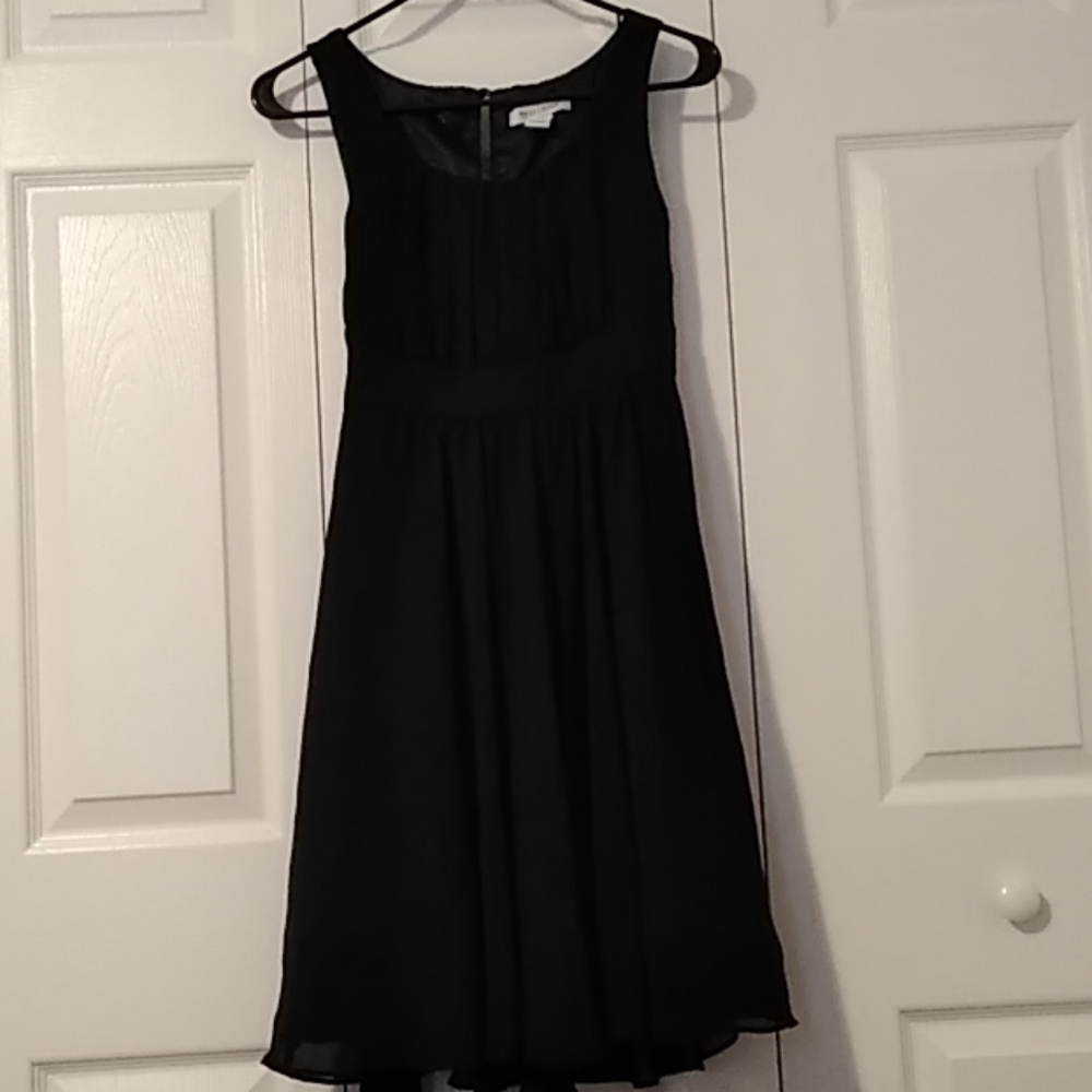 Black dress with a sash